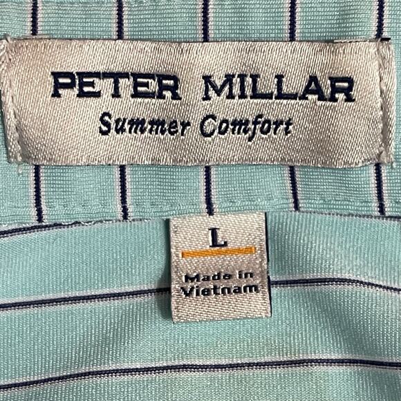 Peter Millar Summer Comfort LACC 123rd US Open Shirt Mens Large Green Golf Polo - Picture 2 of 14